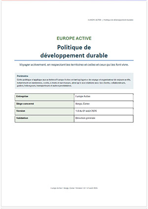 Politique de développement durable